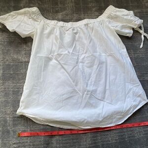 White off the shoulder top